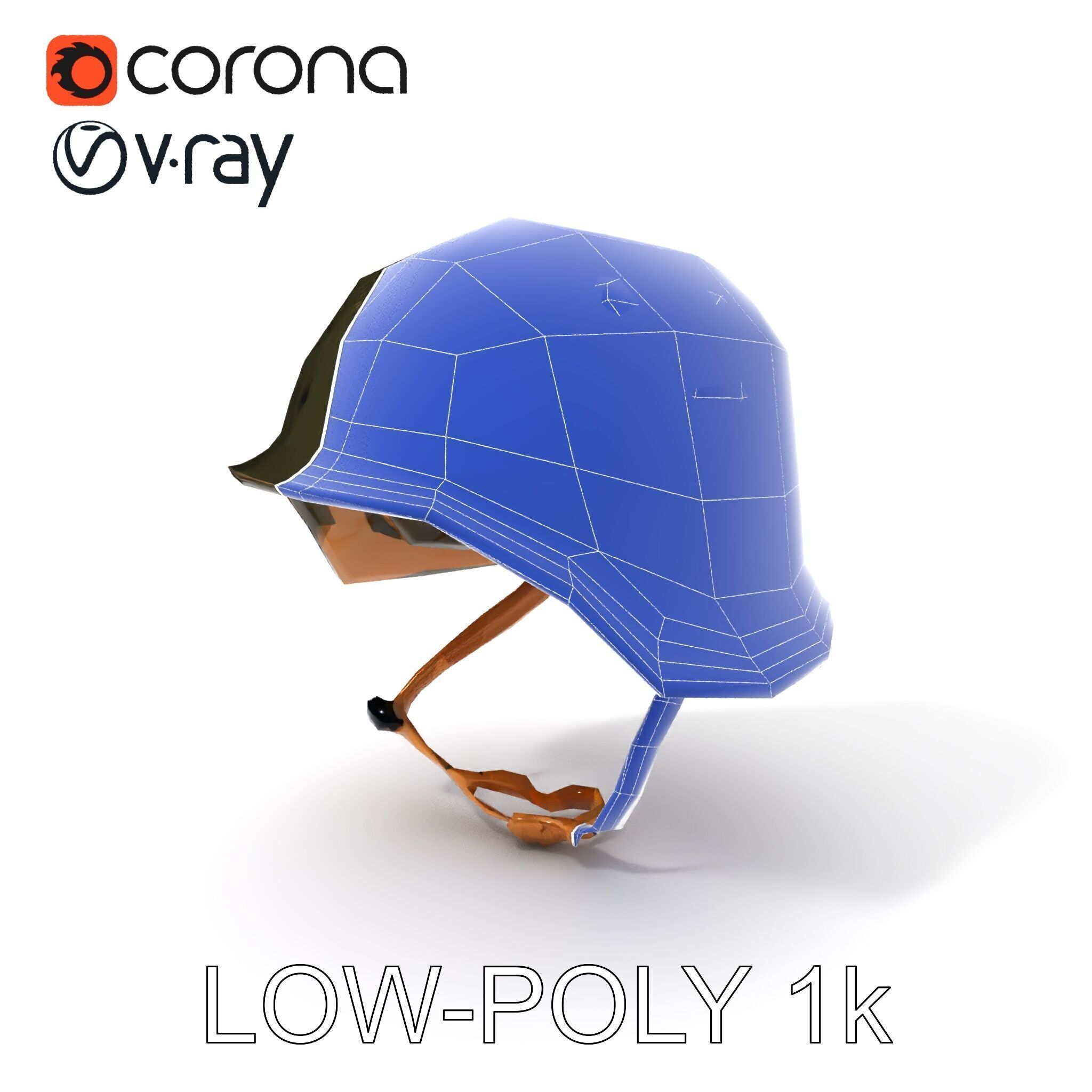 Military Helmet D Model Pack with Detailed Textures Low-poly 3D model_19