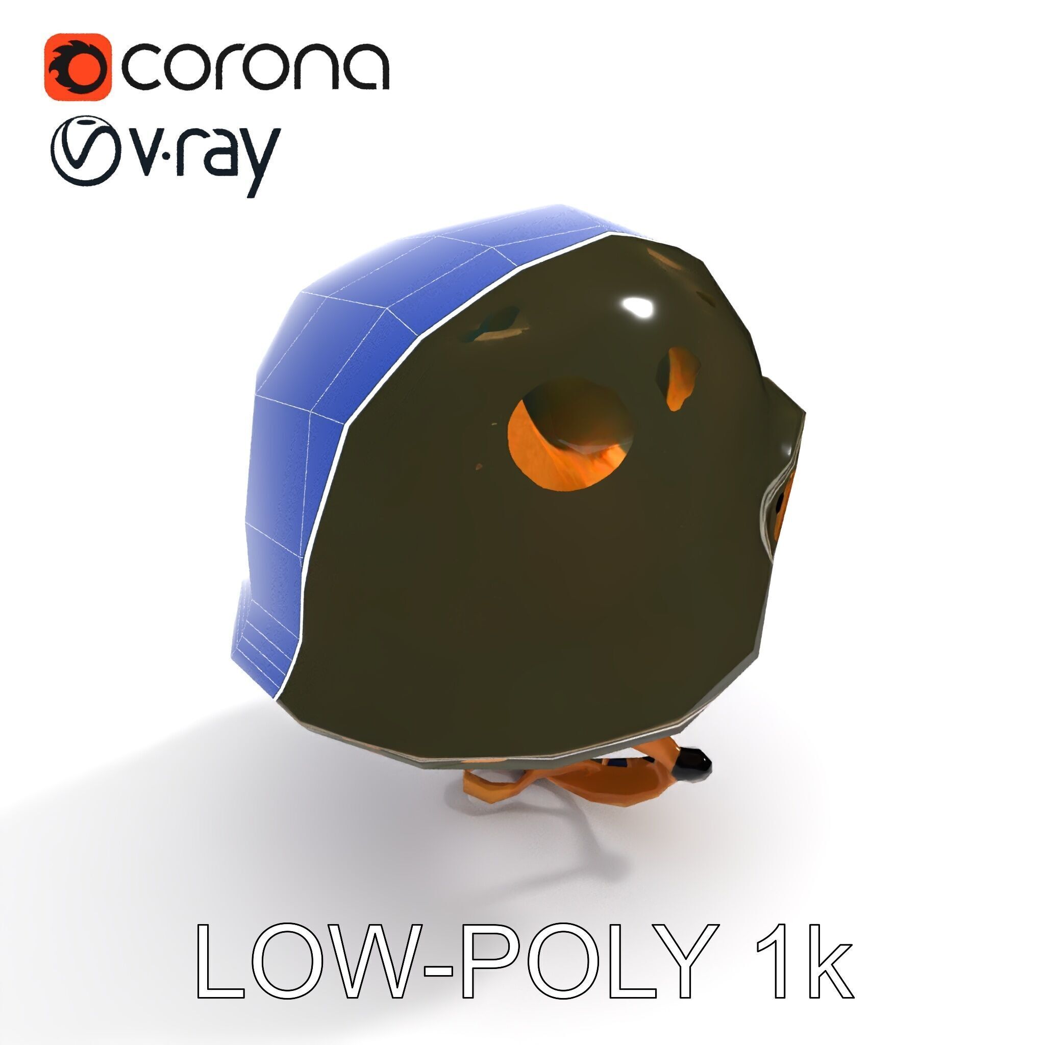 Military Helmet D Model Pack with Detailed Textures Low-poly 3D model_10