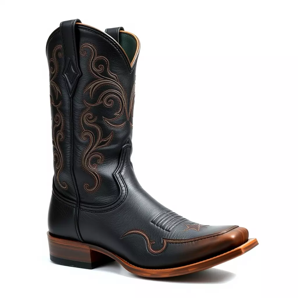 Decorative Cowboy Boot D Model Pack Low-poly 3D model_0