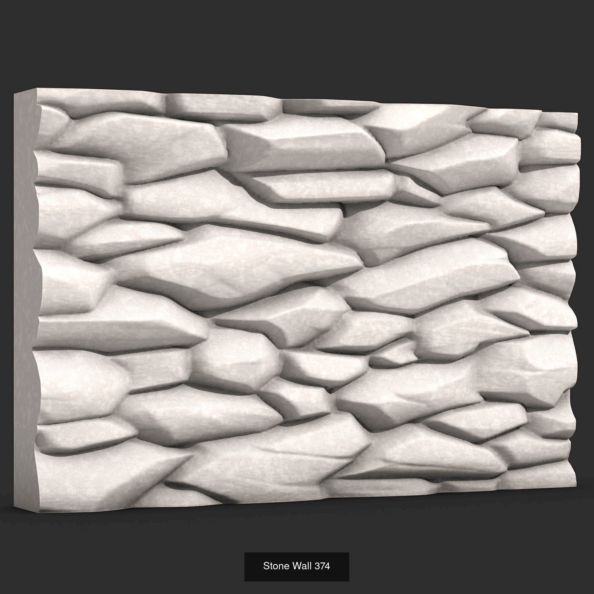Stone Walls  3D Model Collection_11