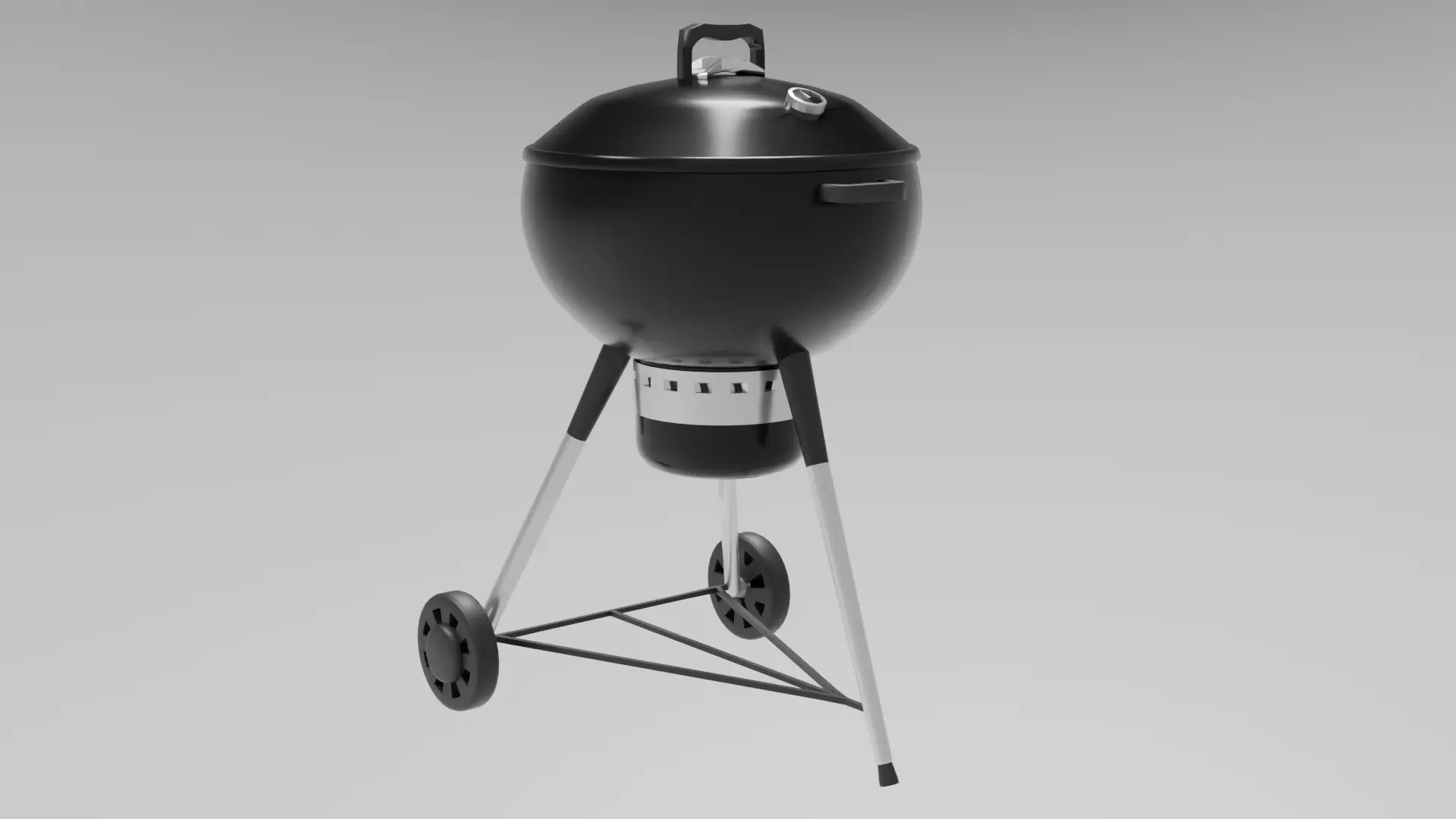 Charcoal BBQ Grill 3D model