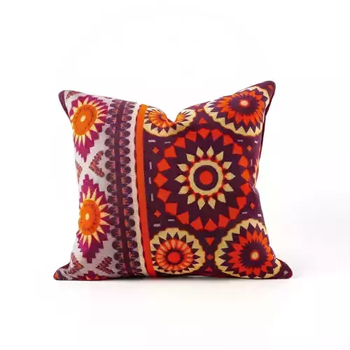Colorful Decorative Pillow Model Pack Low-poly 3D model