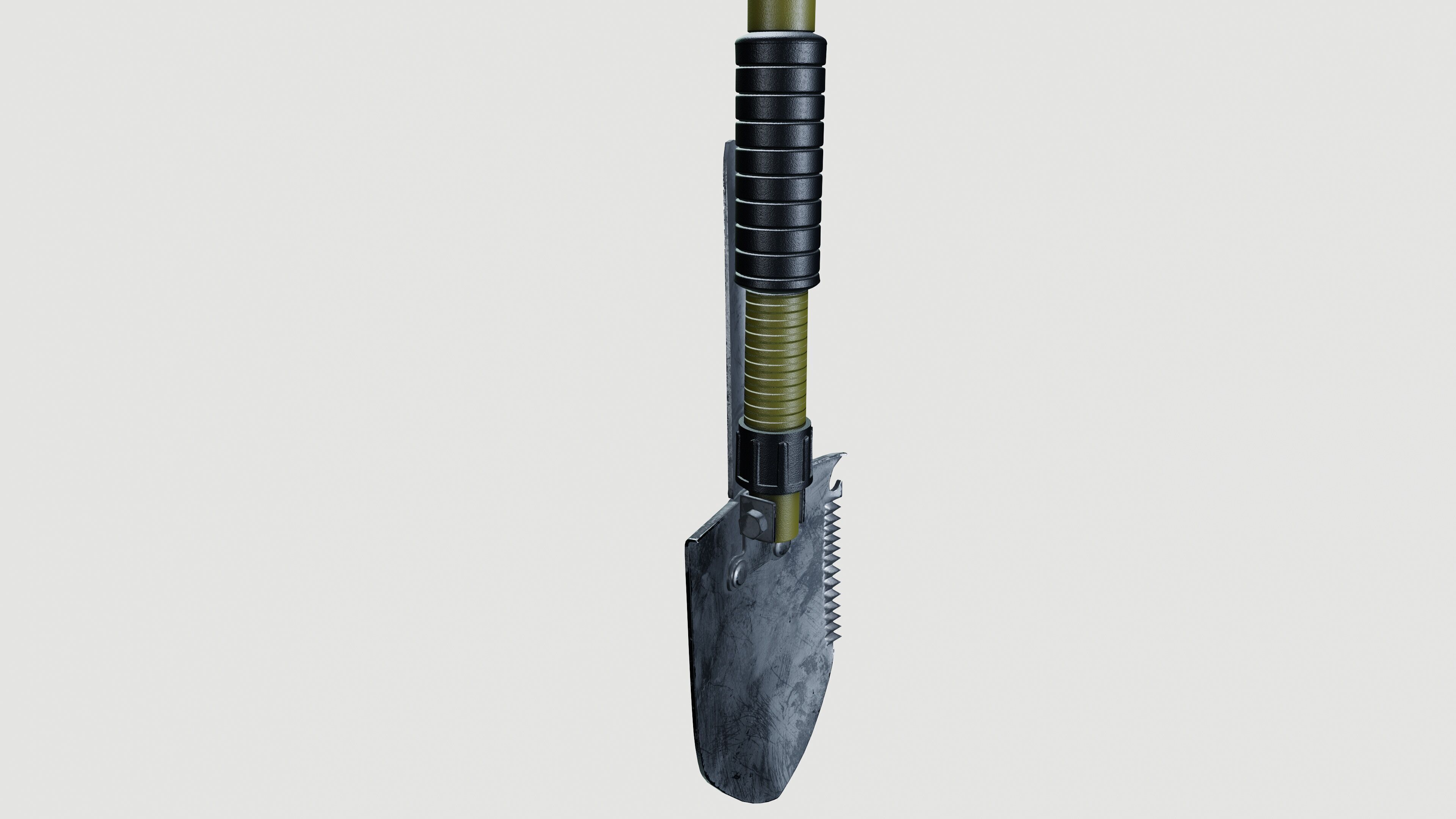 Military Shovel 3D model_4