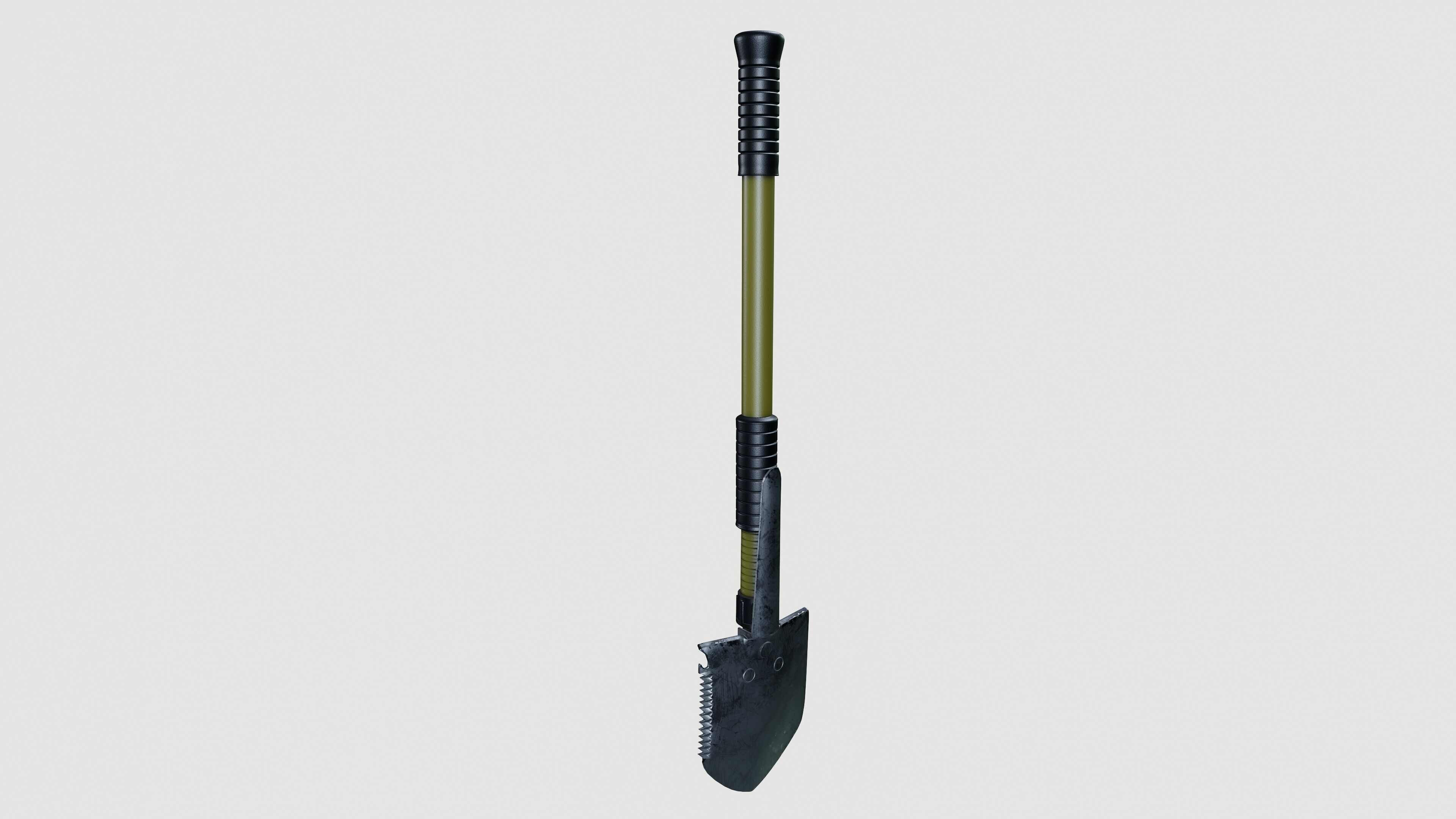 Military Shovel 3D model_3