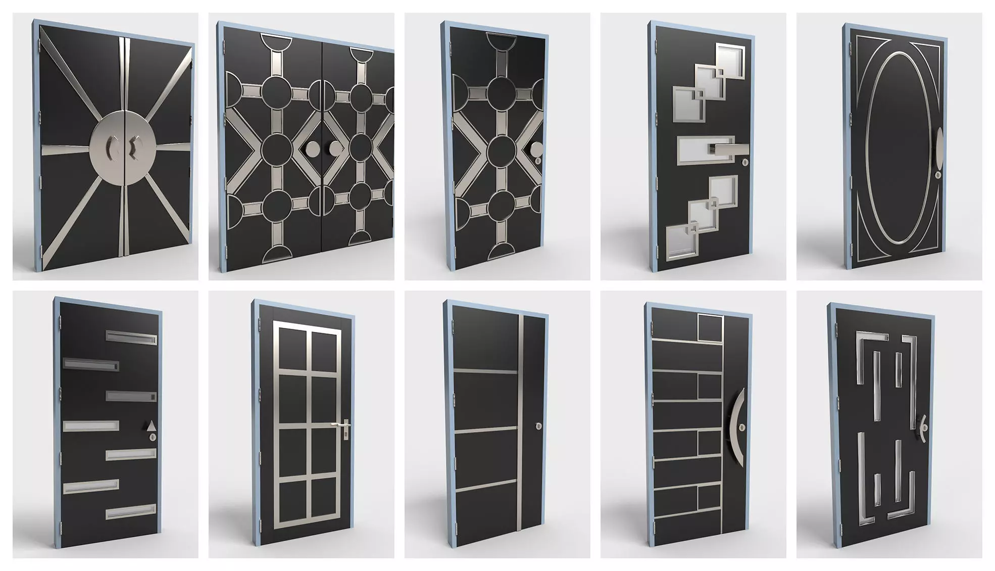 Doors Bundle CG2 3D model_1