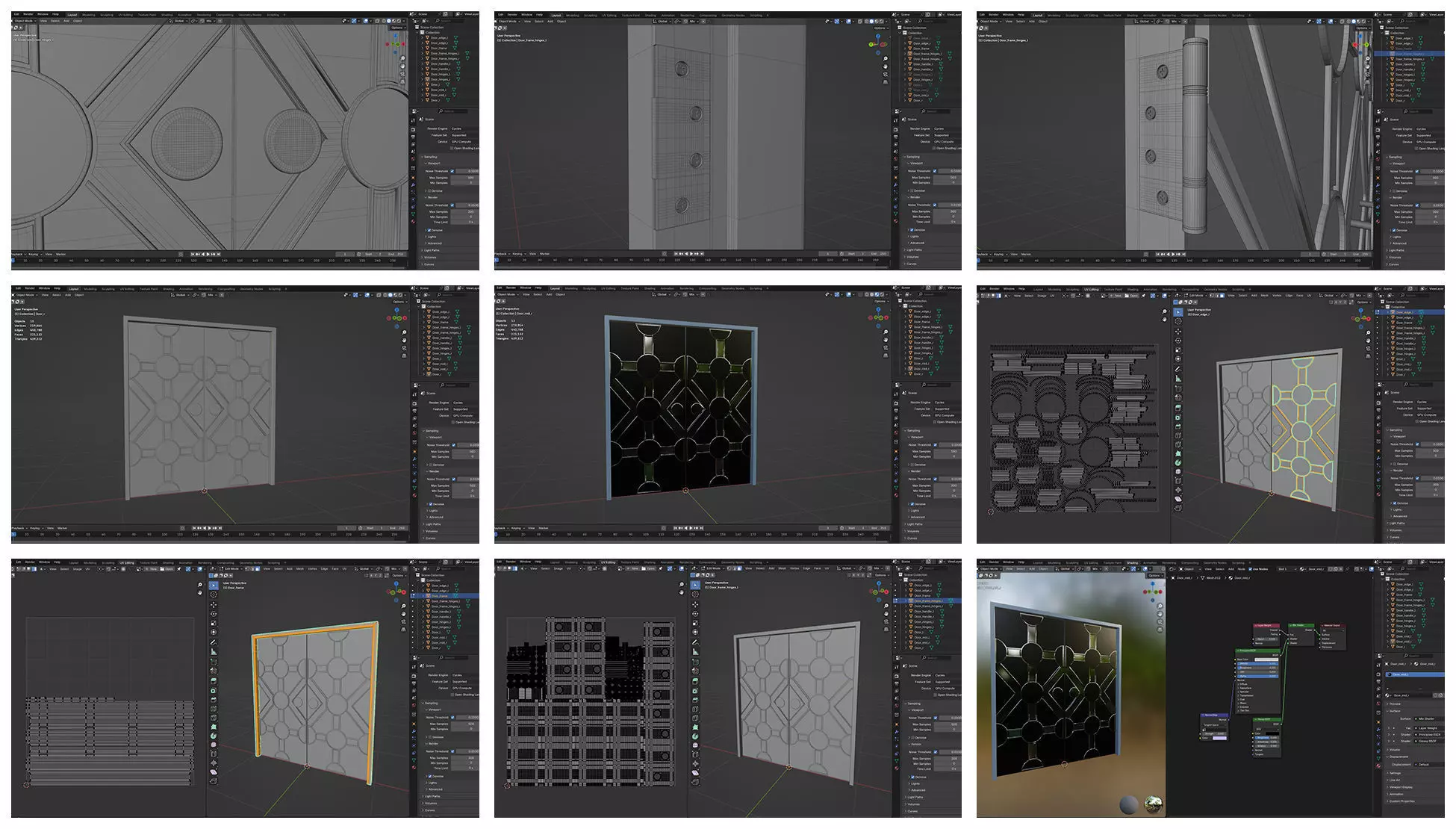 Doors Bundle CG2 3D model_5