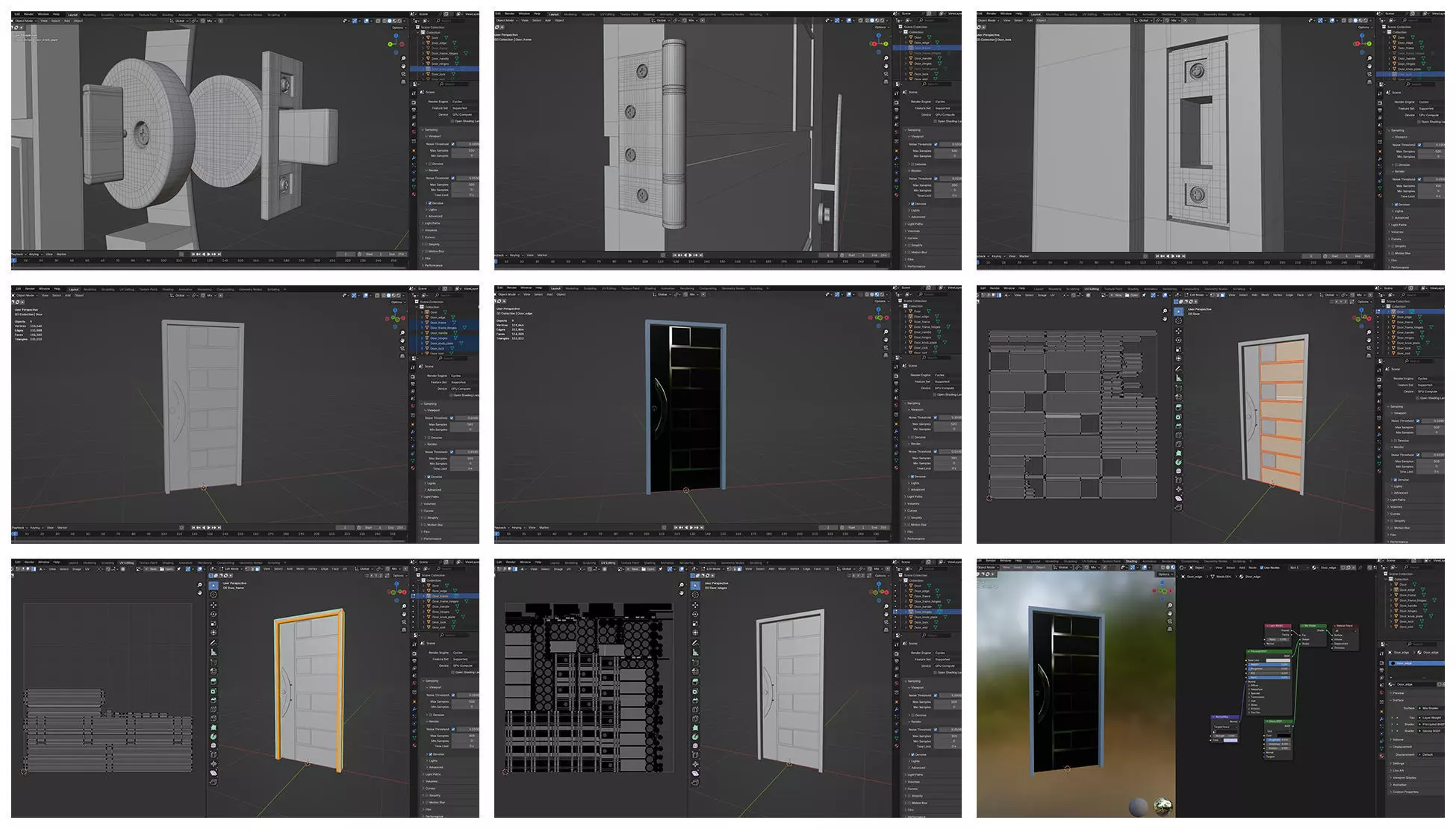 Doors Bundle CG2 3D model_12