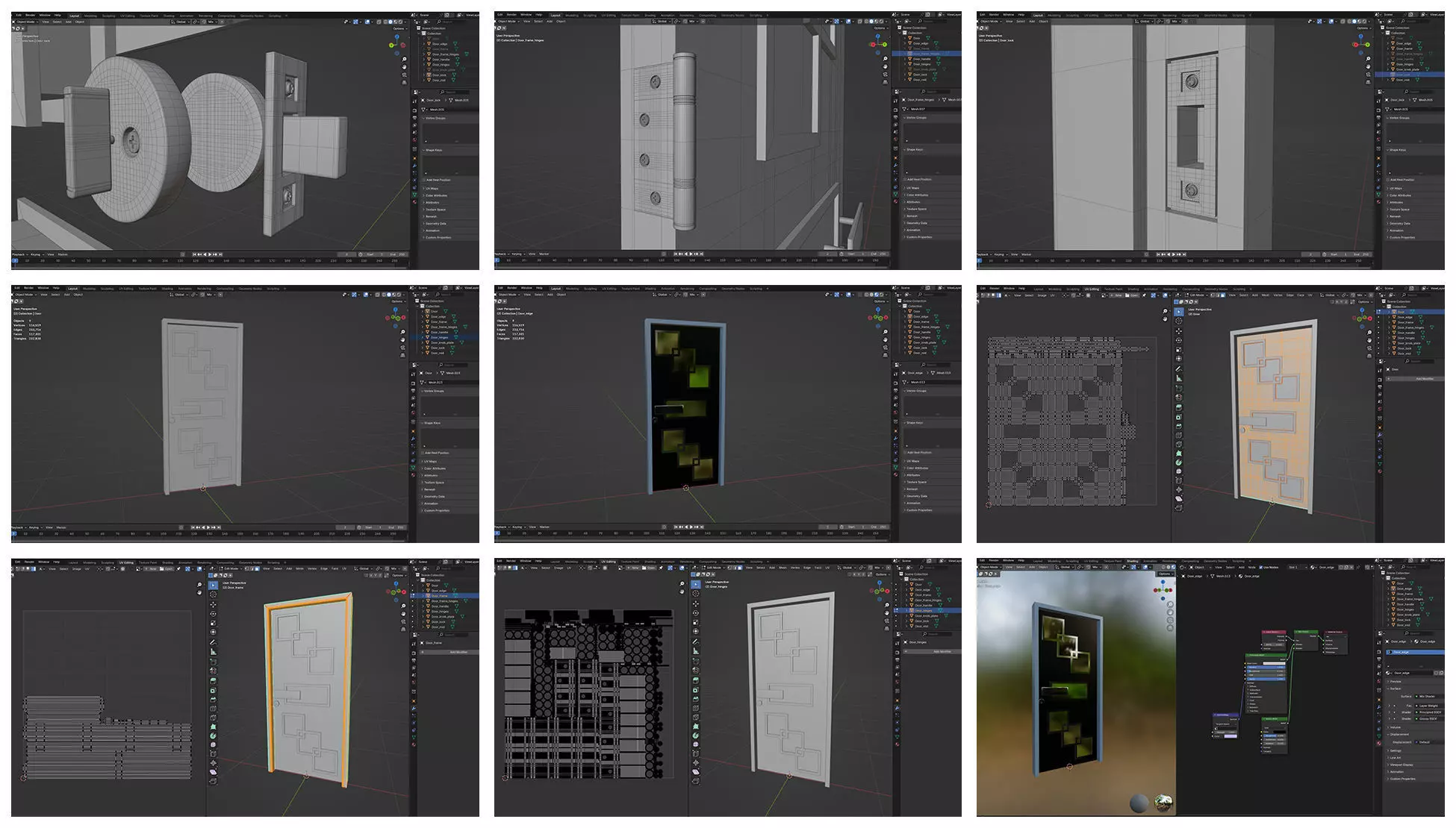 Doors Bundle CG2 3D model_7