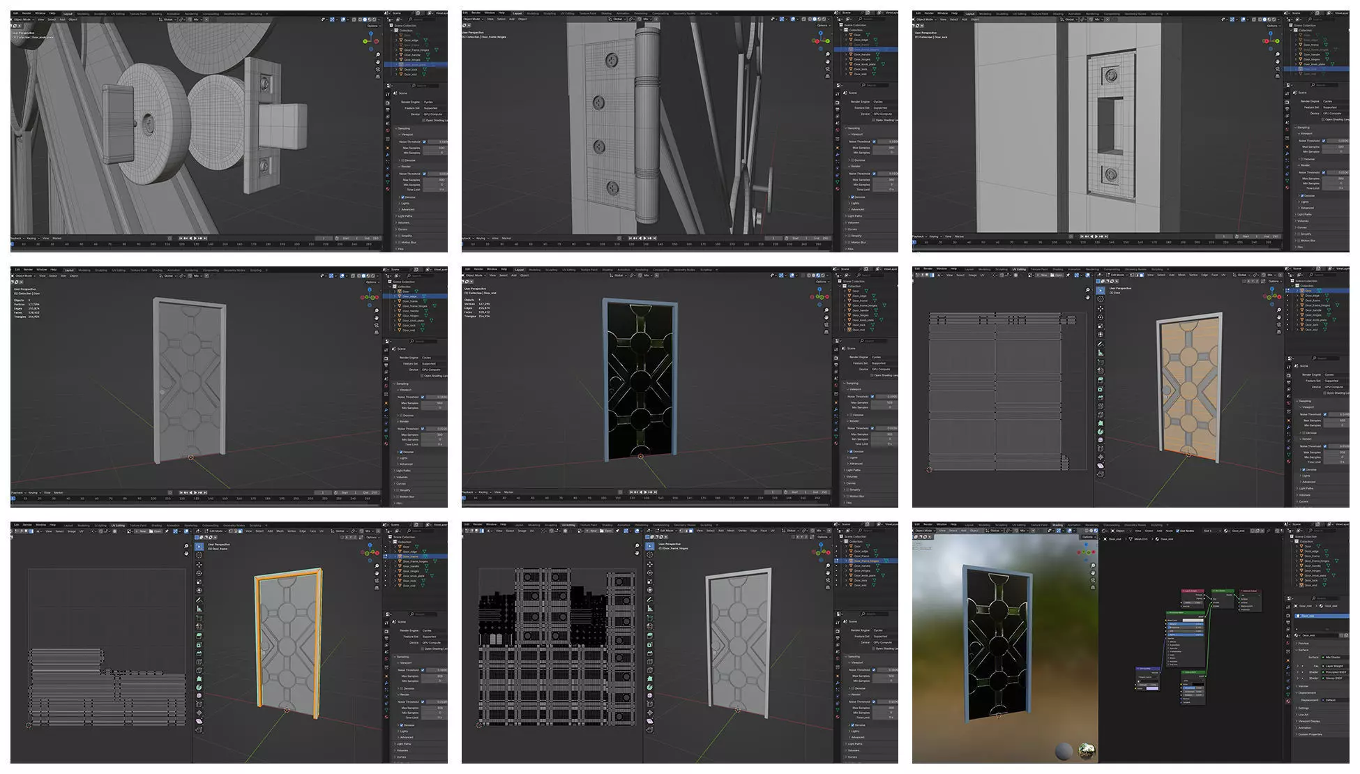 Doors Bundle CG2 3D model_6