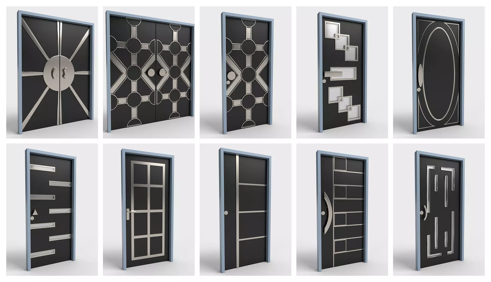 Doors Bundle CG2 3D model_0