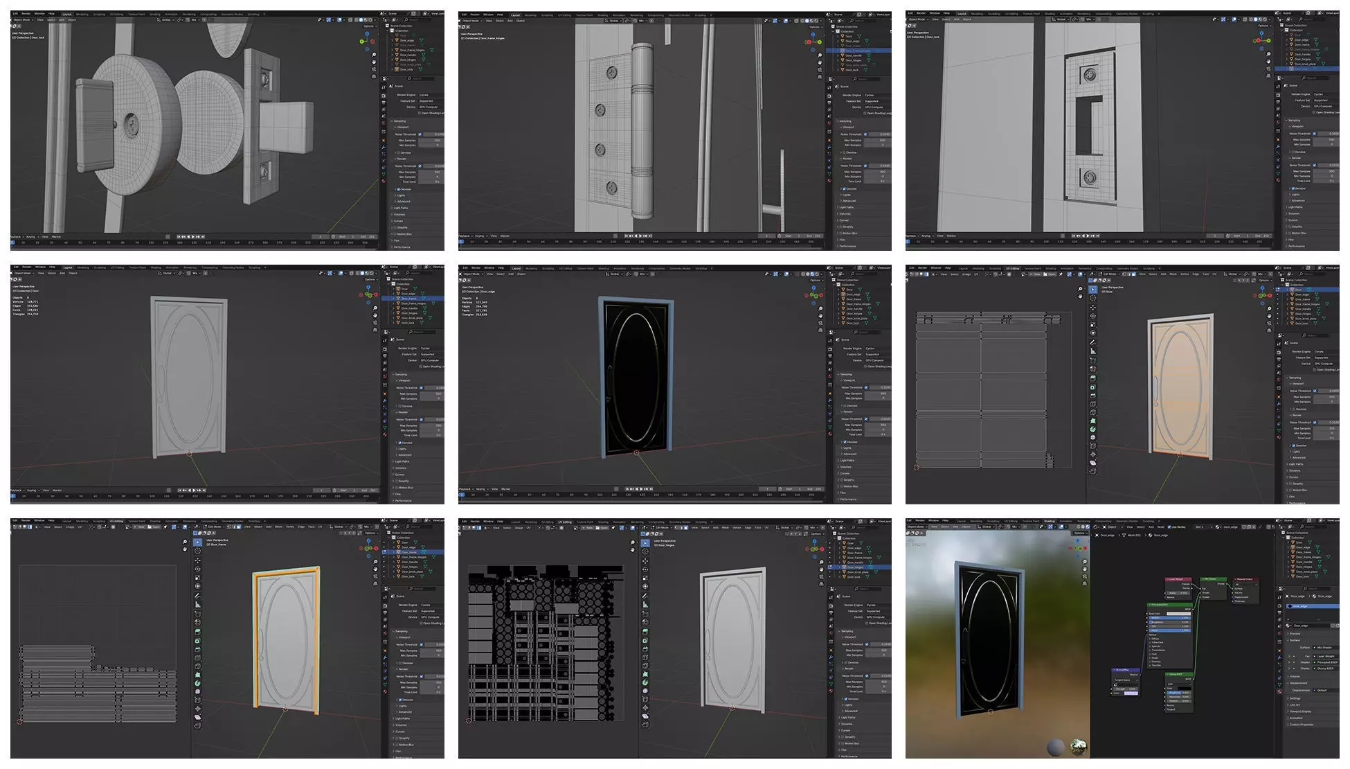 Doors Bundle CG2 3D model_8