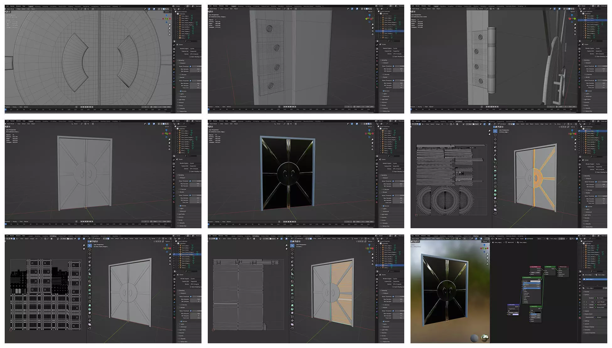Doors Bundle CG2 3D model_4