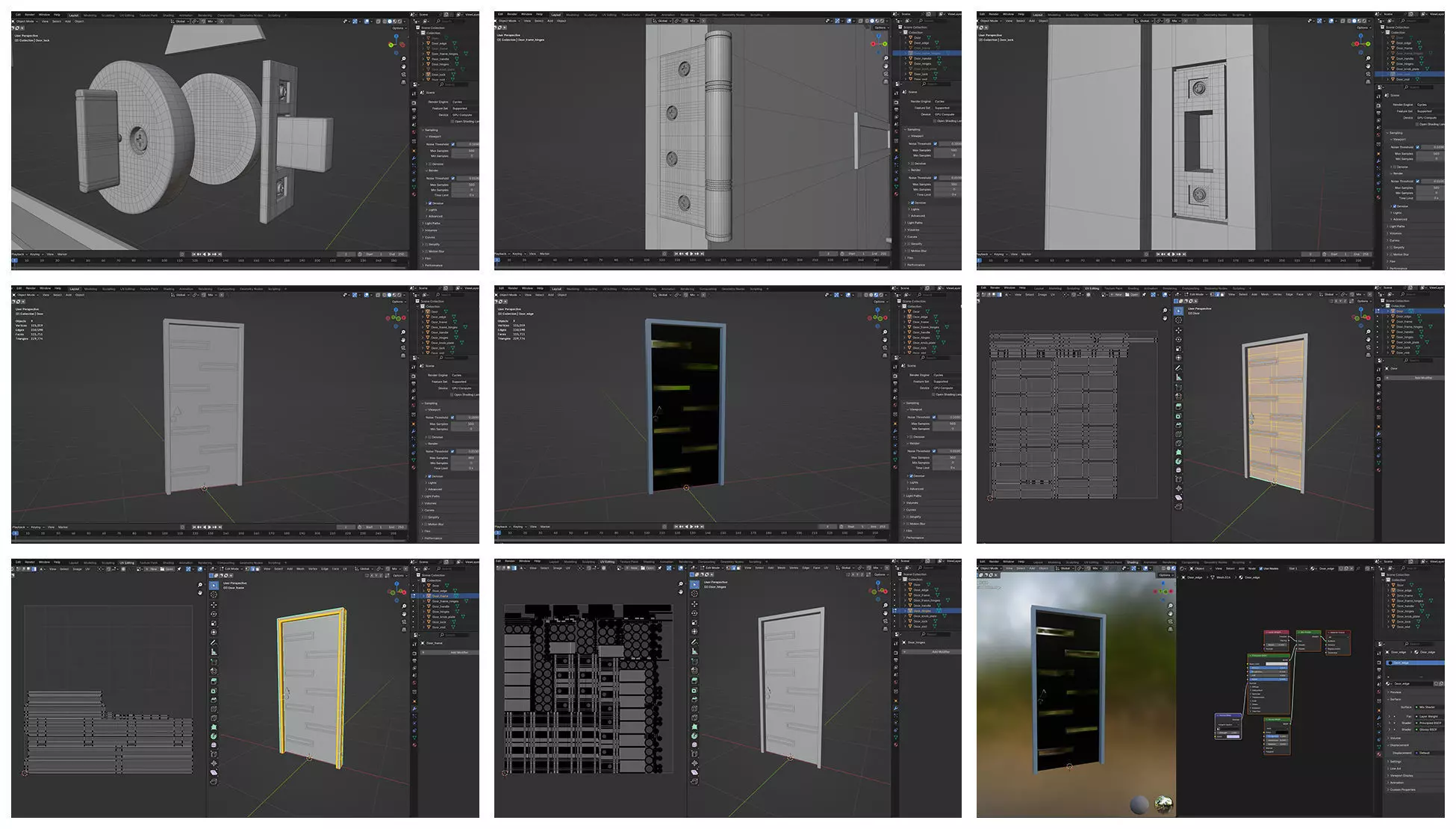 Doors Bundle CG2 3D model_9