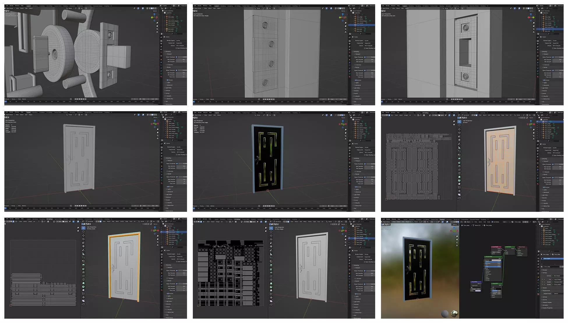 Doors Bundle CG2 3D model_13