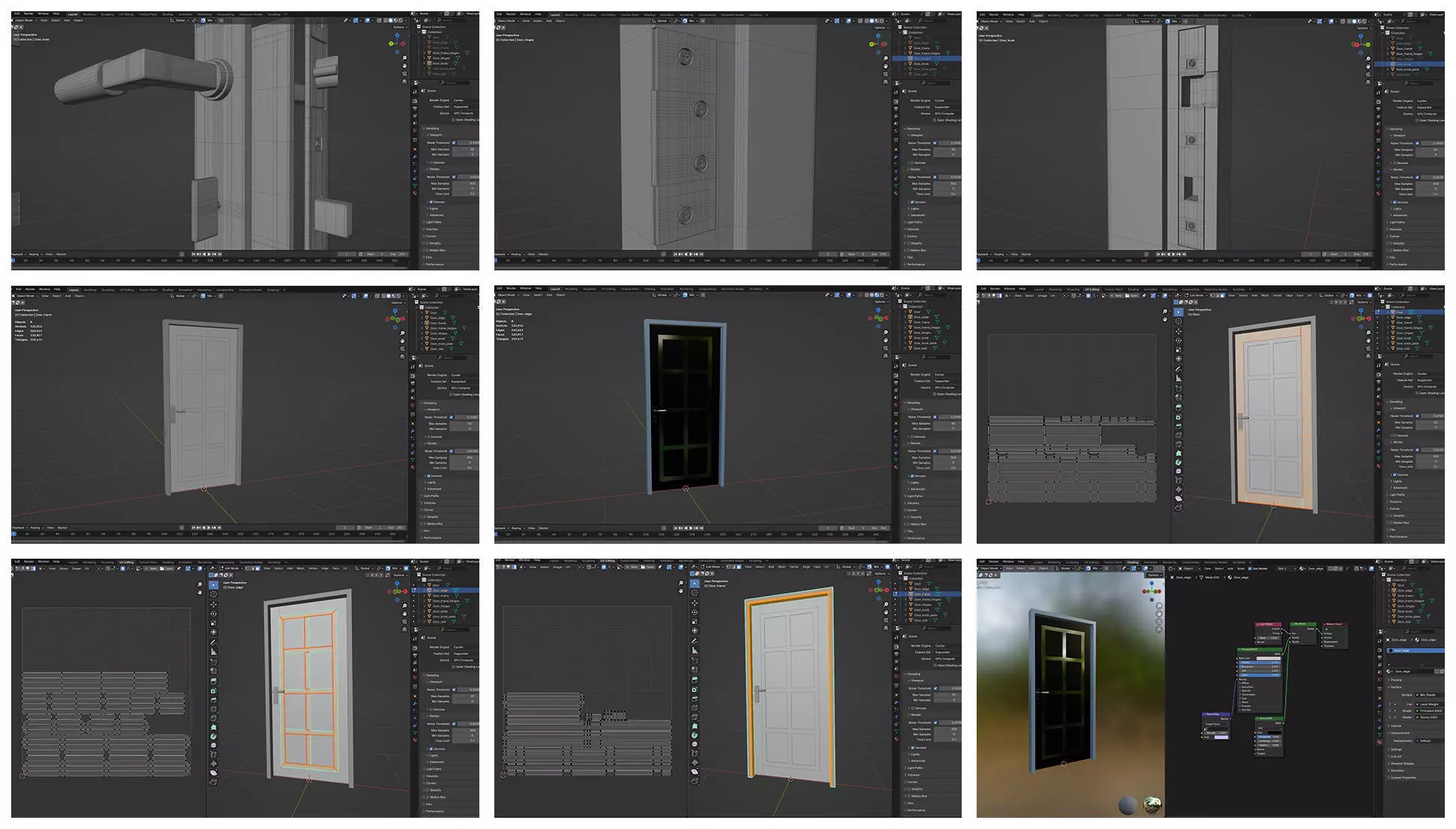 Doors Bundle CG2 3D model_10