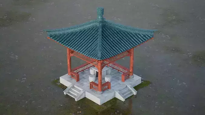Traditional Chinese pavilion