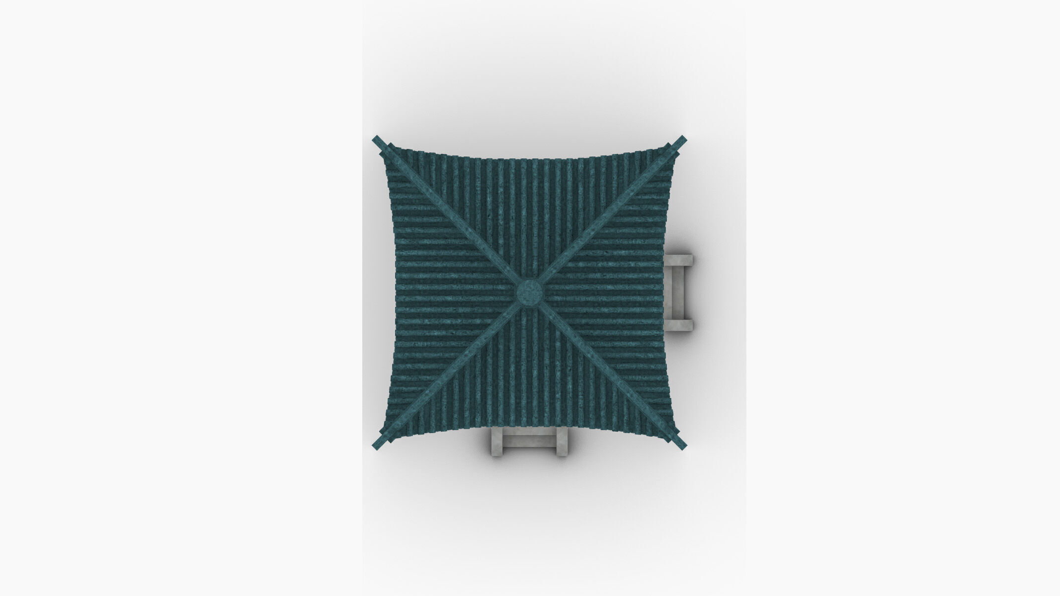 Traditional Chinese pavilion Low-poly 3D model_5