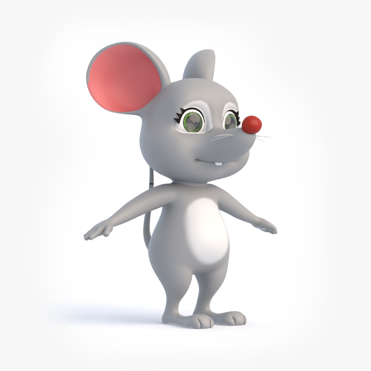 Cartoon Rat 3D model_20