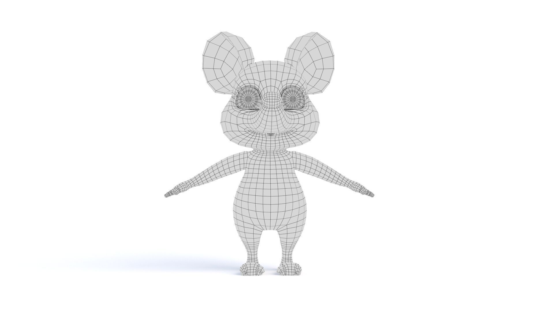 Cartoon Rat 3D model_11