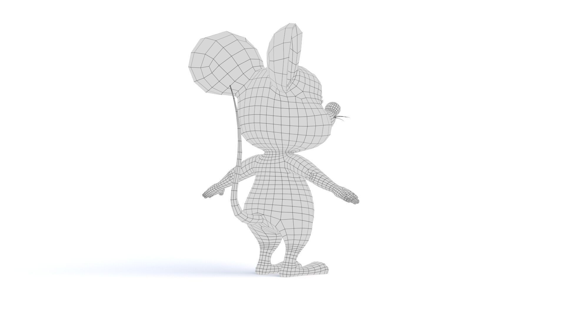 Cartoon Rat 3D model_15