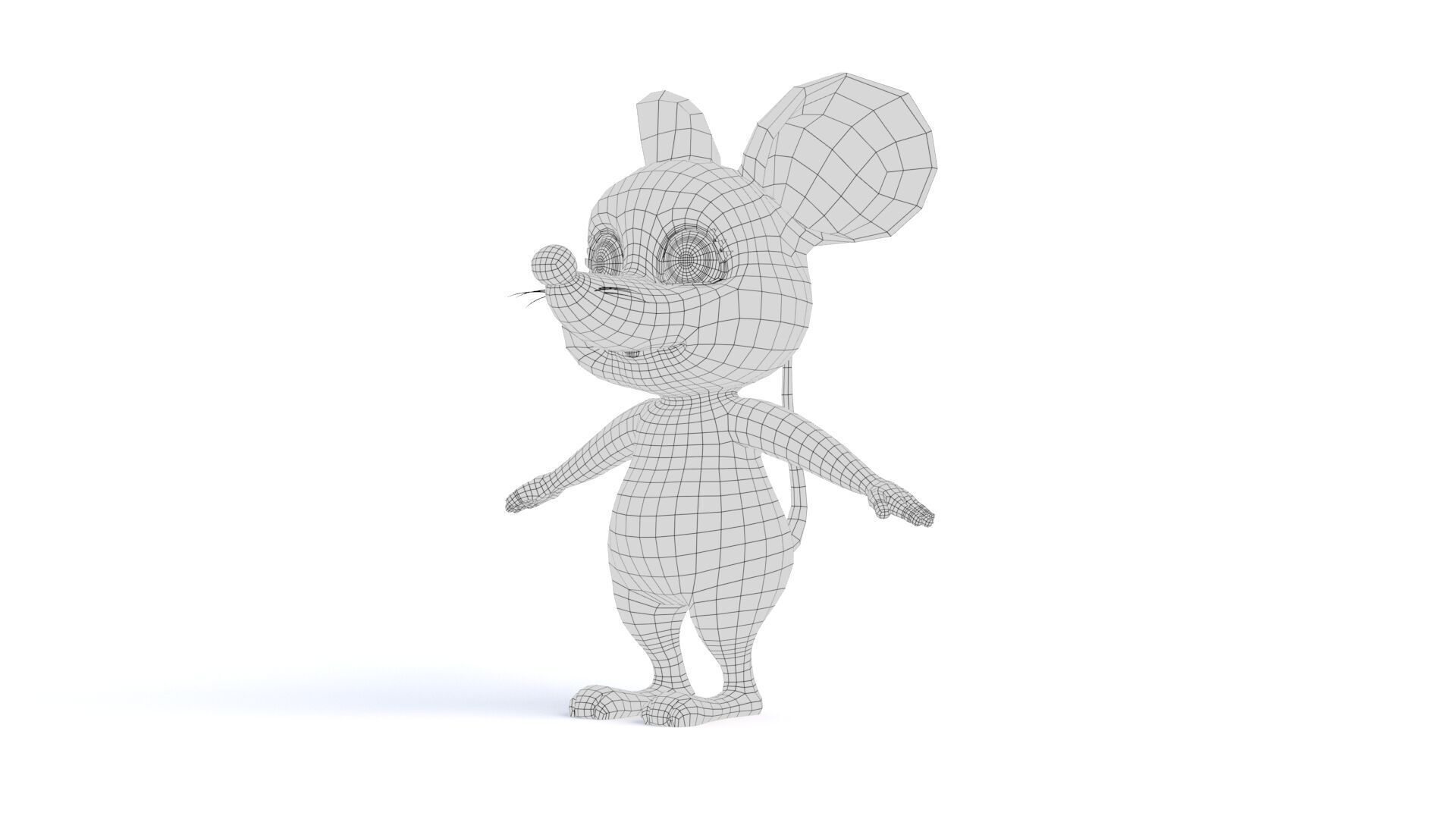 Cartoon Rat 3D model_18