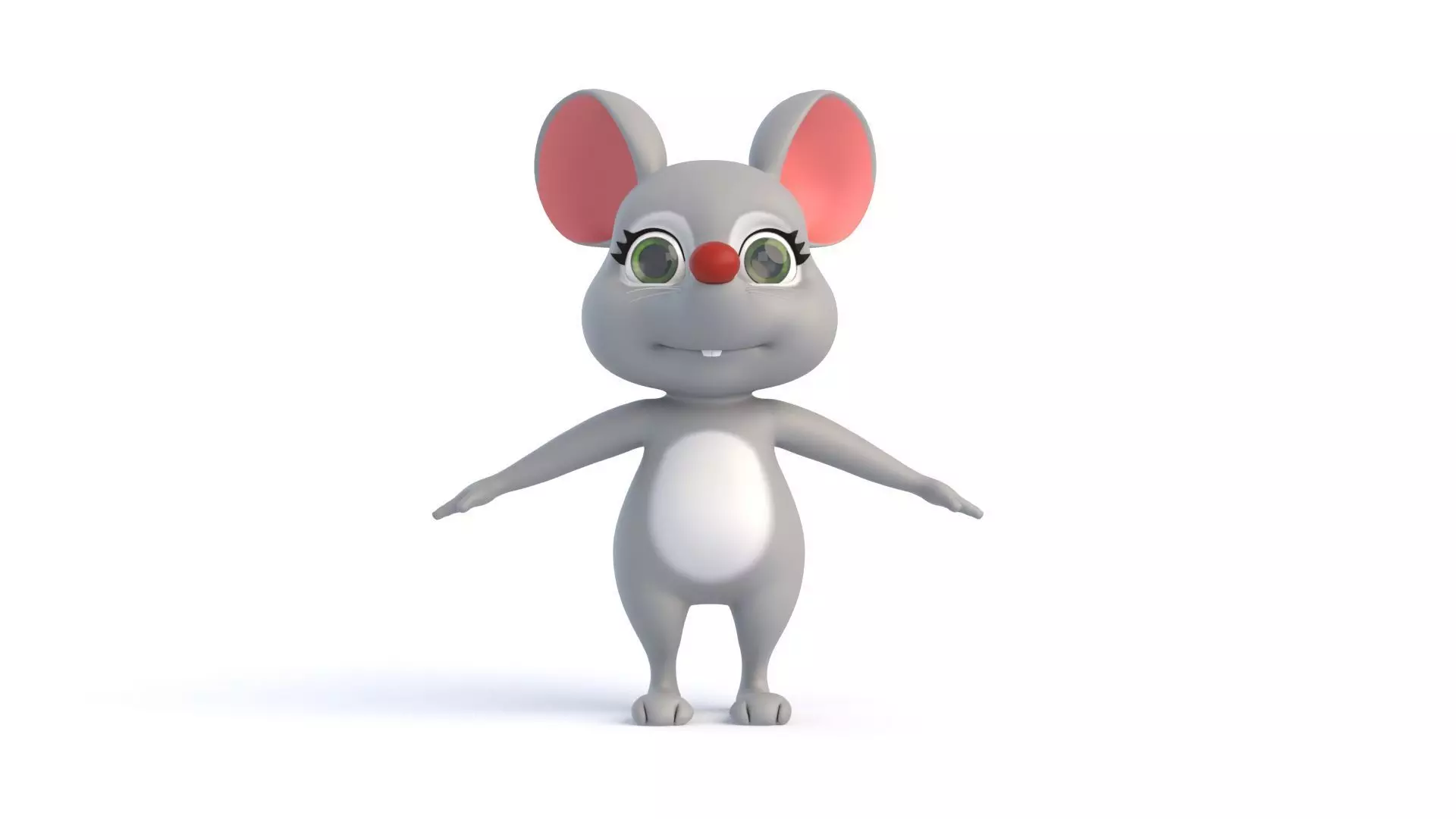 Cartoon Rat 3D model_0