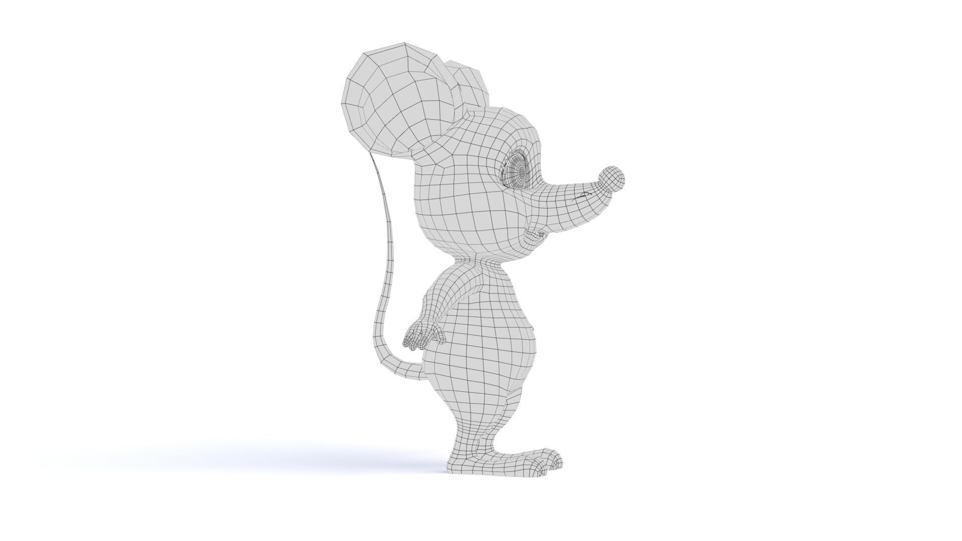 Cartoon Rat 3D model_14