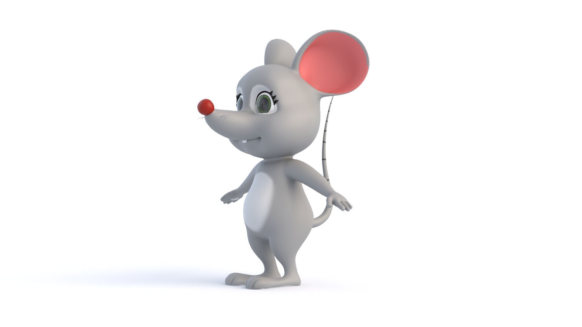 Cartoon Rat 3D model_8