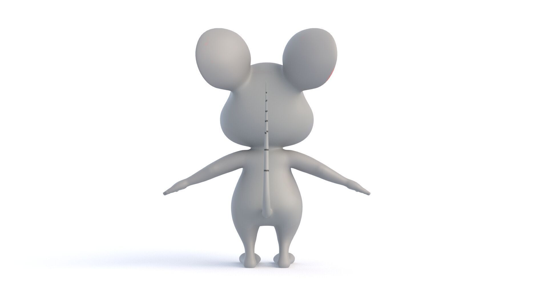 Cartoon Rat 3D model_5
