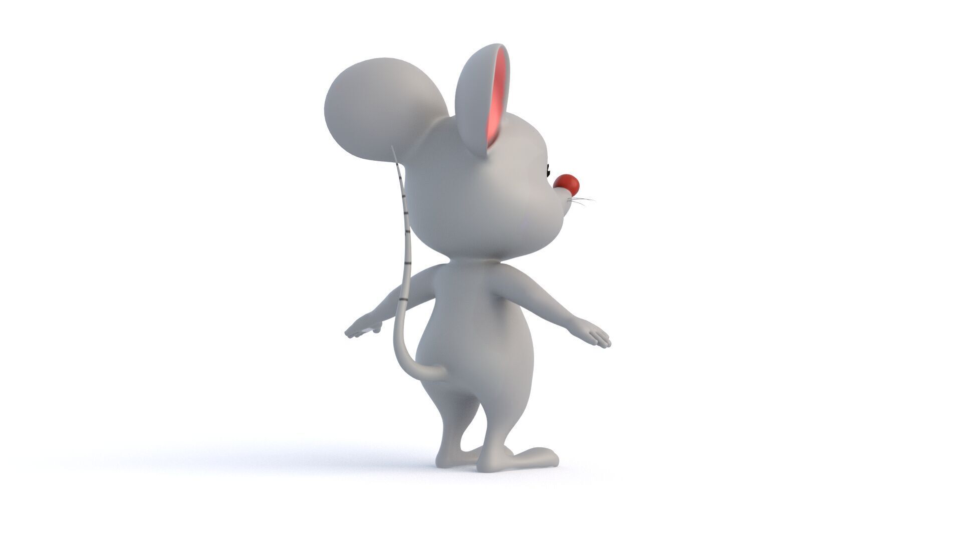 Cartoon Rat 3D model_4