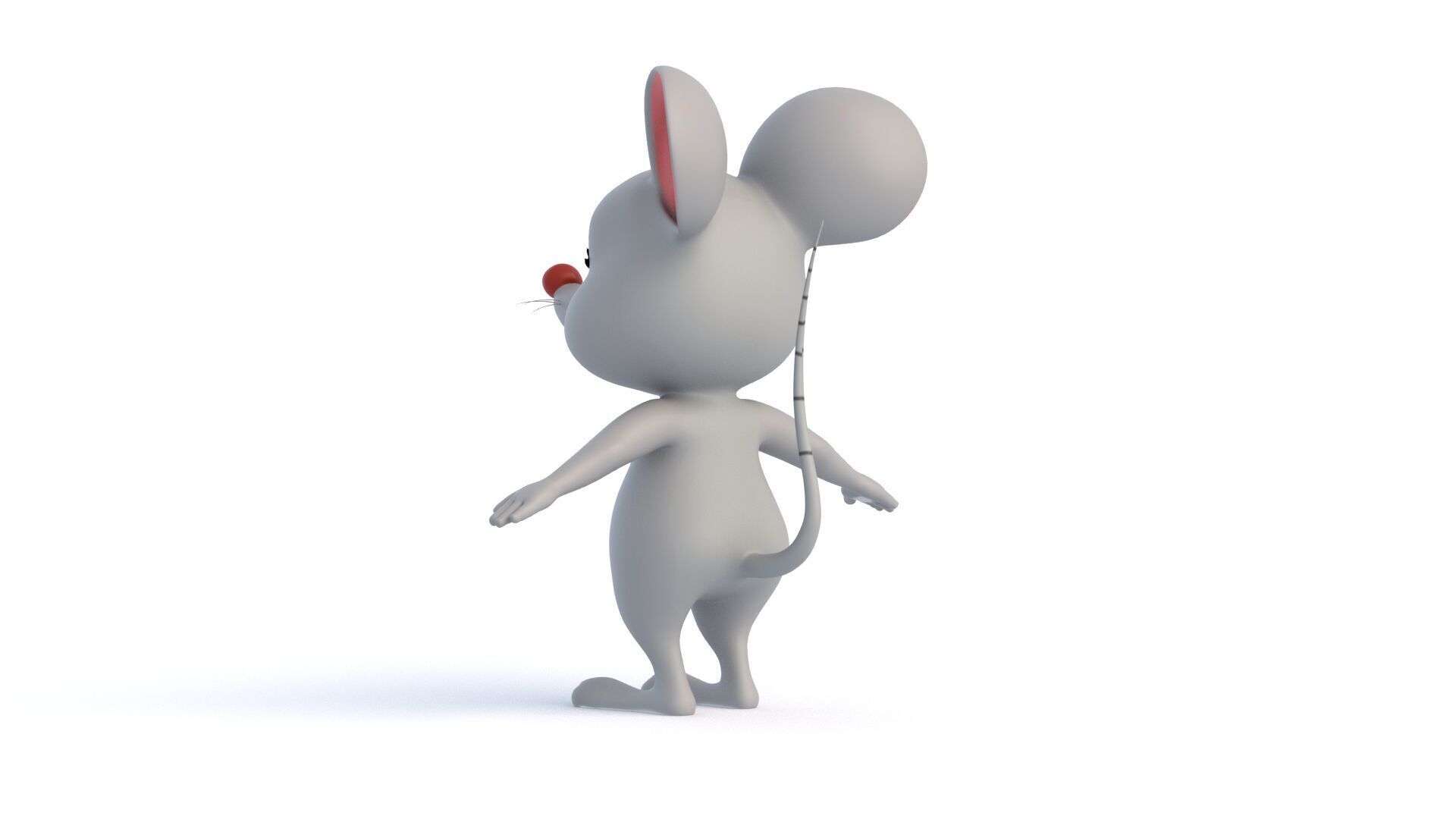Cartoon Rat 3D model_6