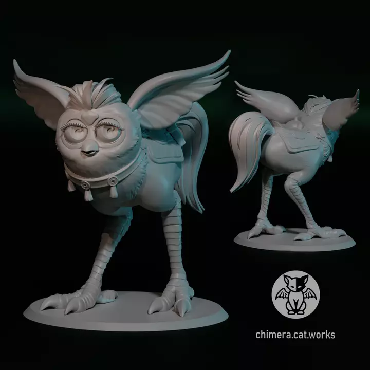 Rideable ferbo miniature 3D print model