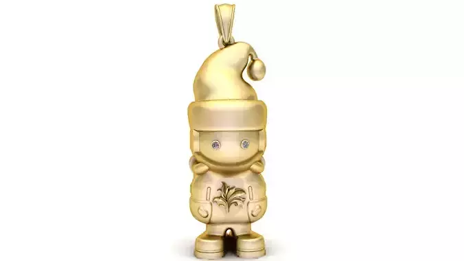 SANTA CLAUS PENDANT 3D