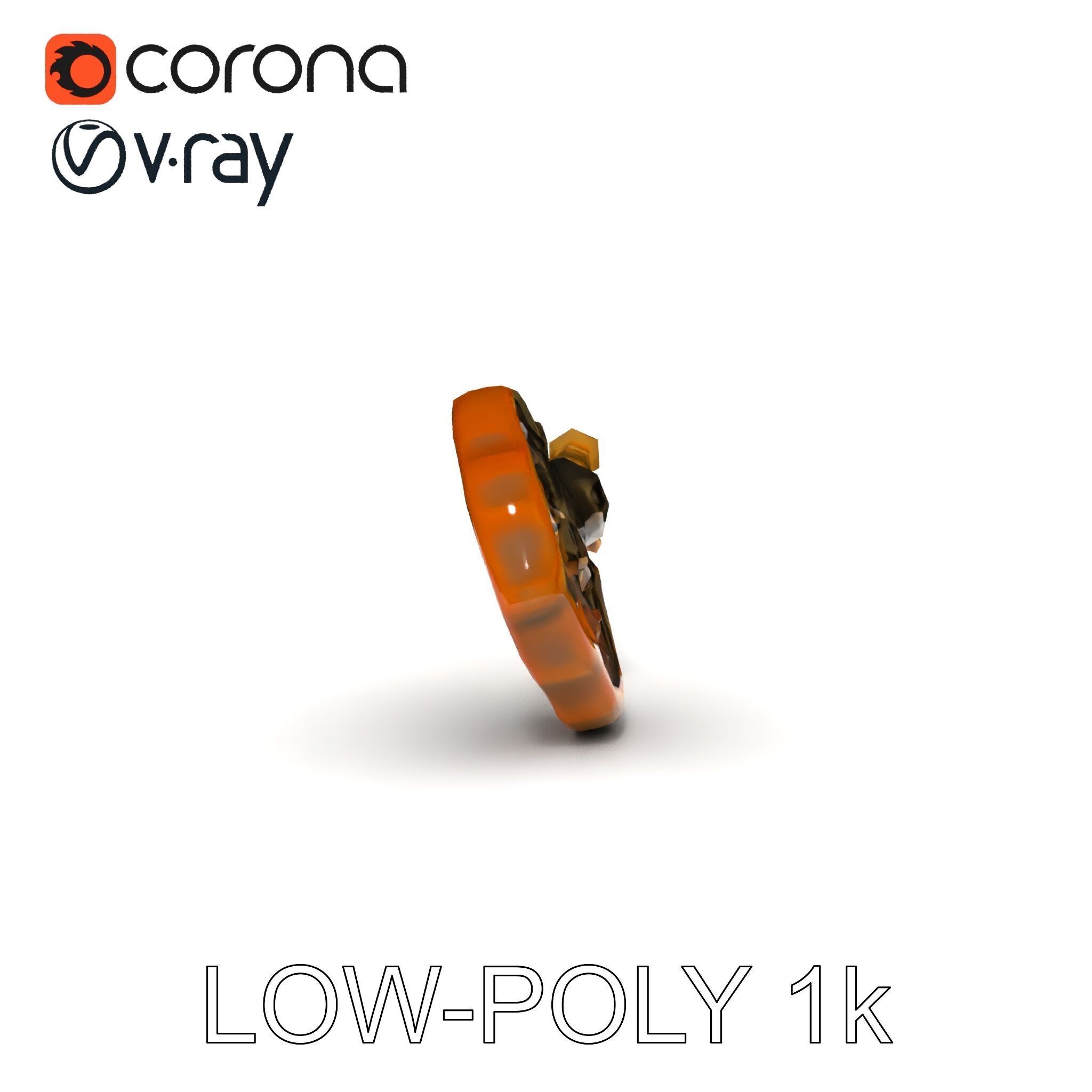 Antique Ornate Key Model Pack Low-poly 3D model_23