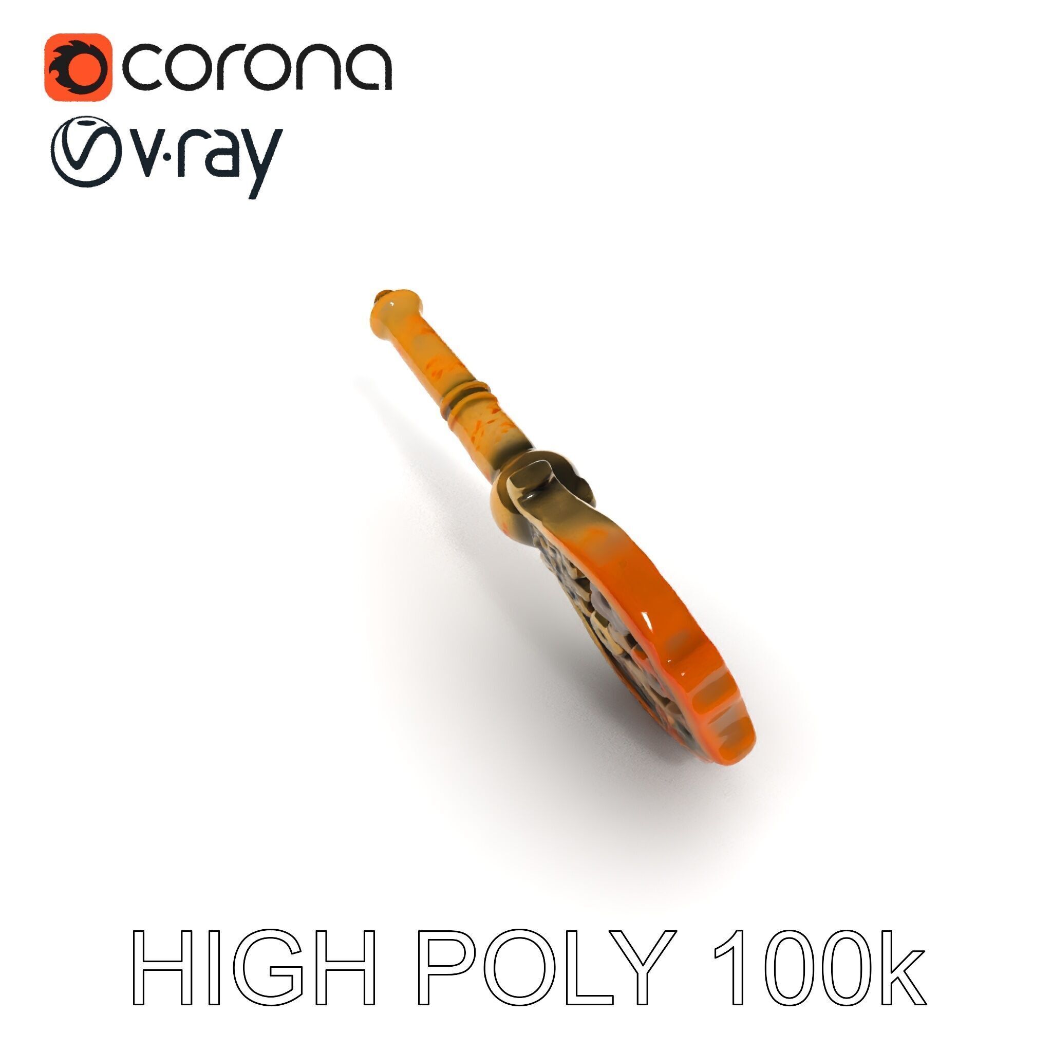 Antique Ornate Key Model Pack Low-poly 3D model_24