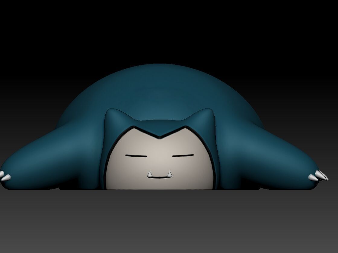 Snorlax Sleeping 3D print model_1