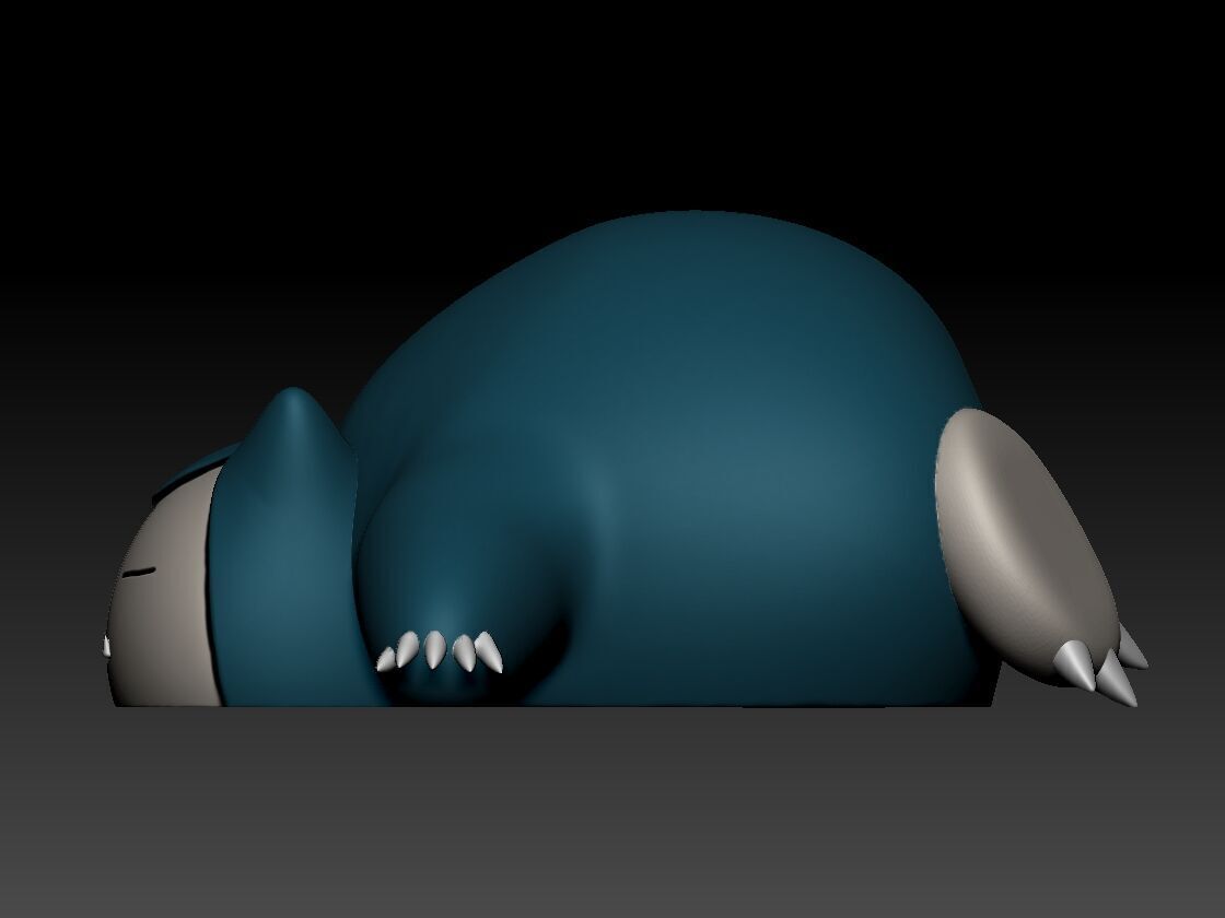 Snorlax Sleeping 3D print model_5