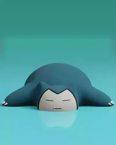Snorlax Sleeping 3D print model Snorlax Sleeping 3D print model