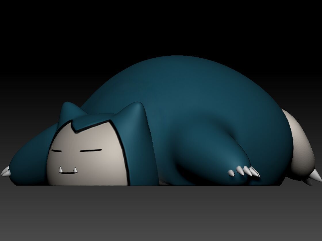 Snorlax Sleeping 3D print model_3