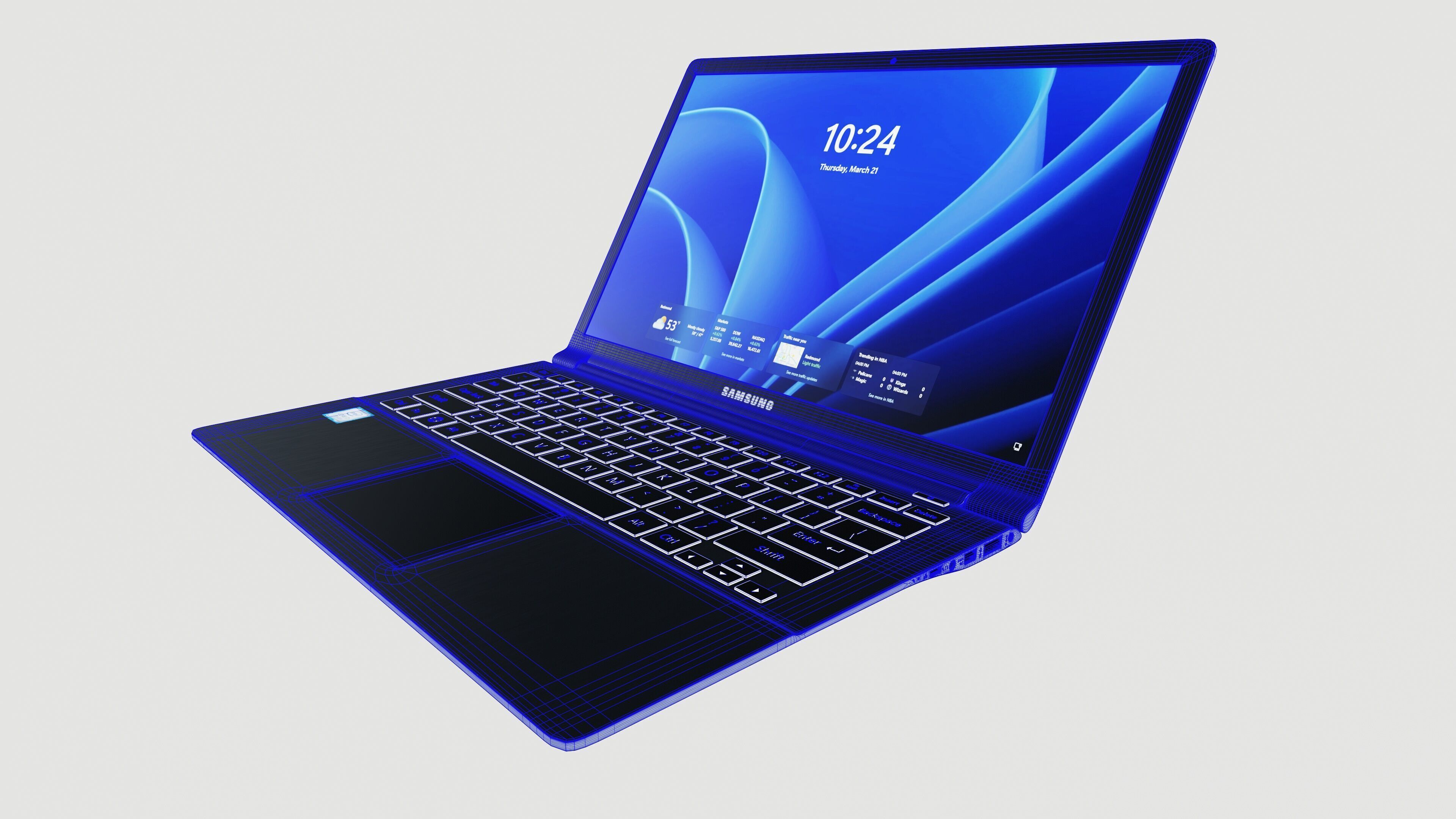 SAMSUNG Laptop 3D model_10