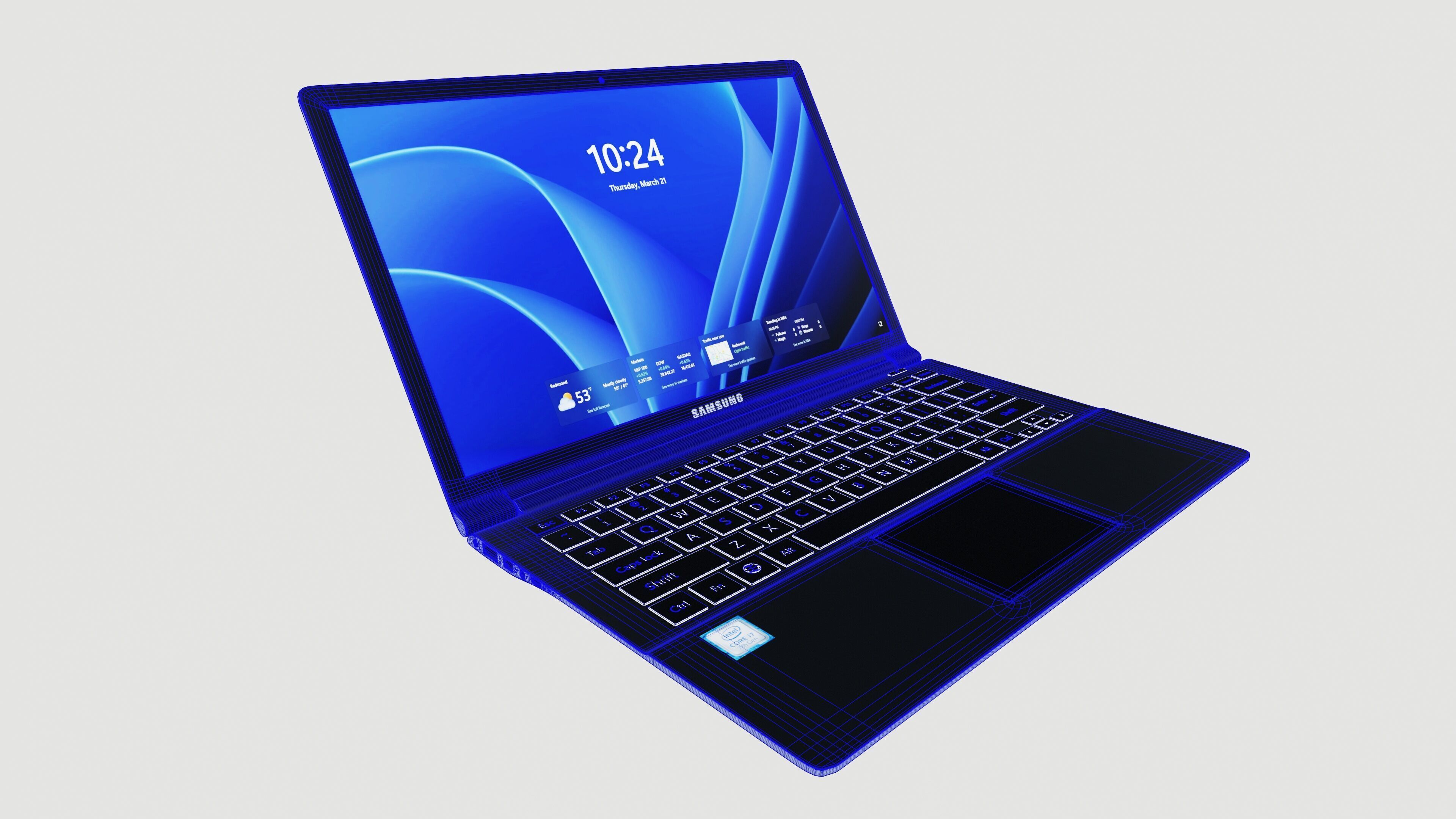 SAMSUNG Laptop 3D model_9