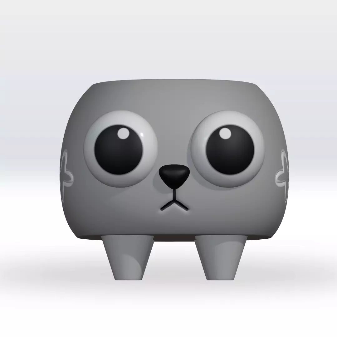 Pebble Dandy World STL 3D Multicolor 3mf 3D Model Character 3D print model