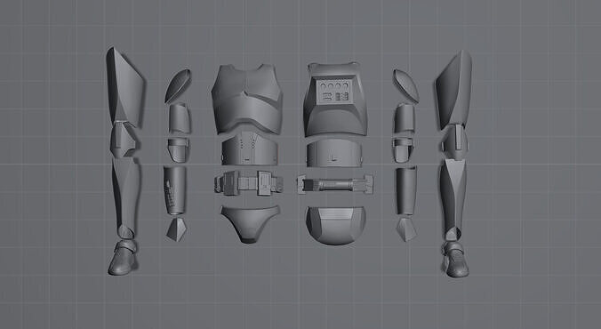 Clone Trooper Armor Sixth Scale Hot Toys Figures Compatible 3D print model