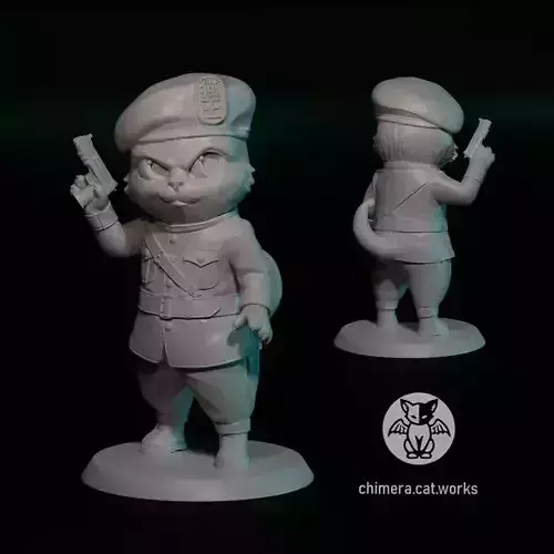 Meowrshal cat miniature