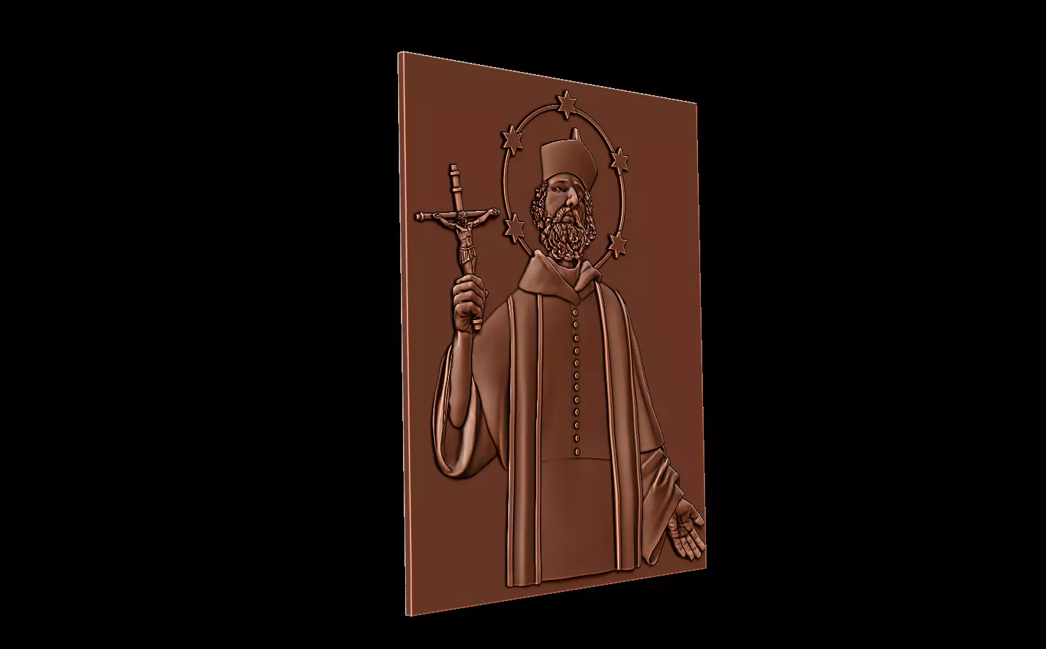 Saint John Nepomucene 3D print model_8