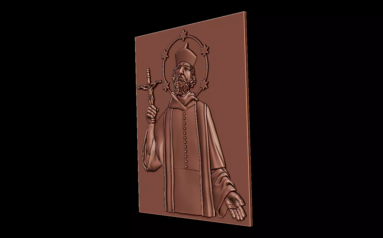 Saint John Nepomucene 3D print model_9