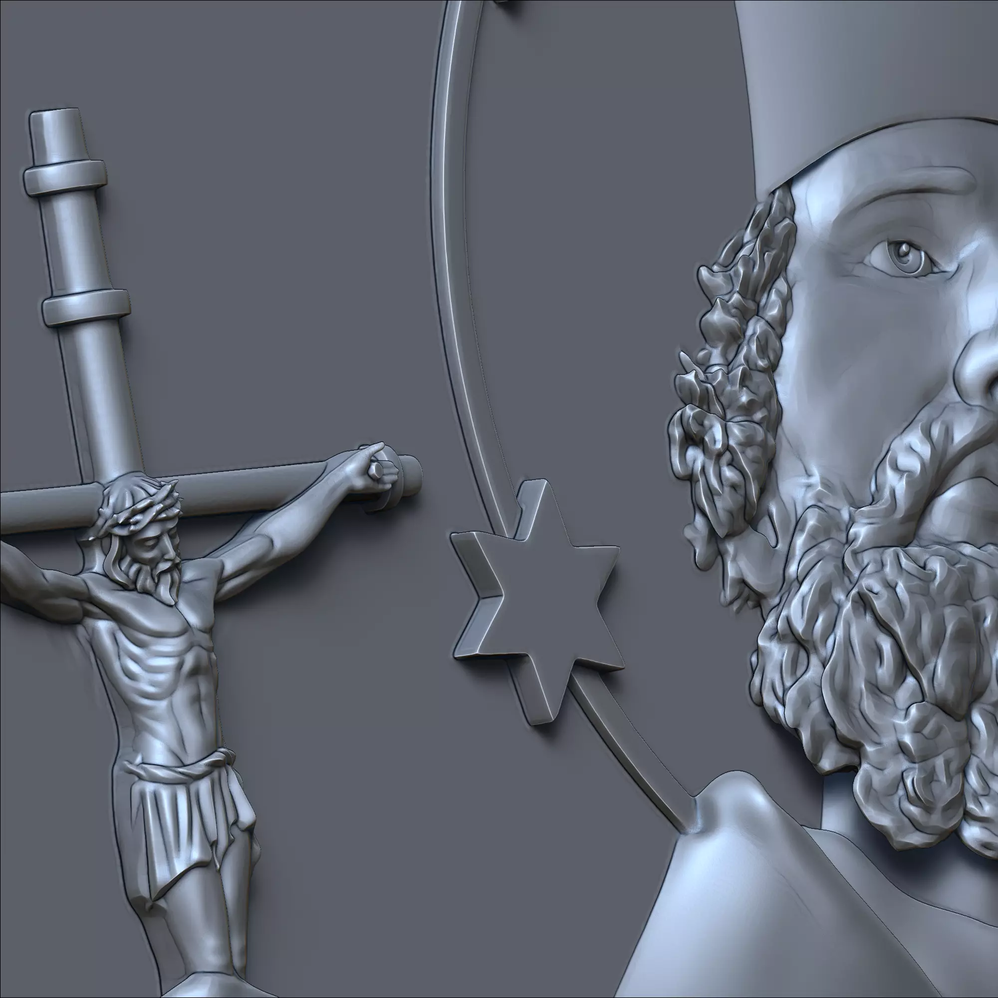 Saint John Nepomucene 3D print model_4