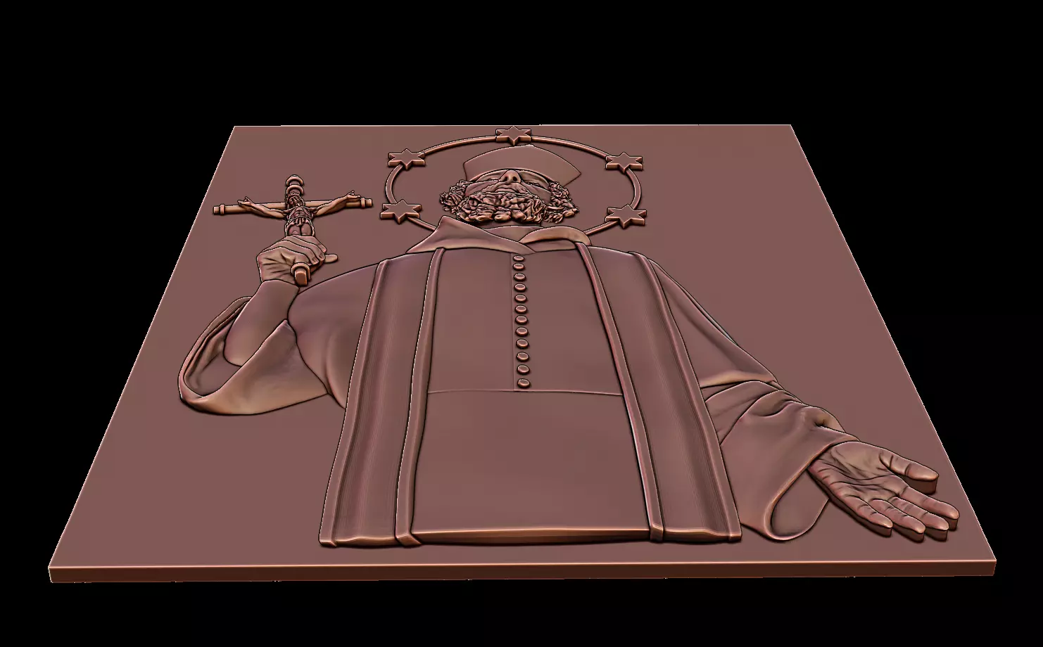 Saint John Nepomucene 3D print model_10