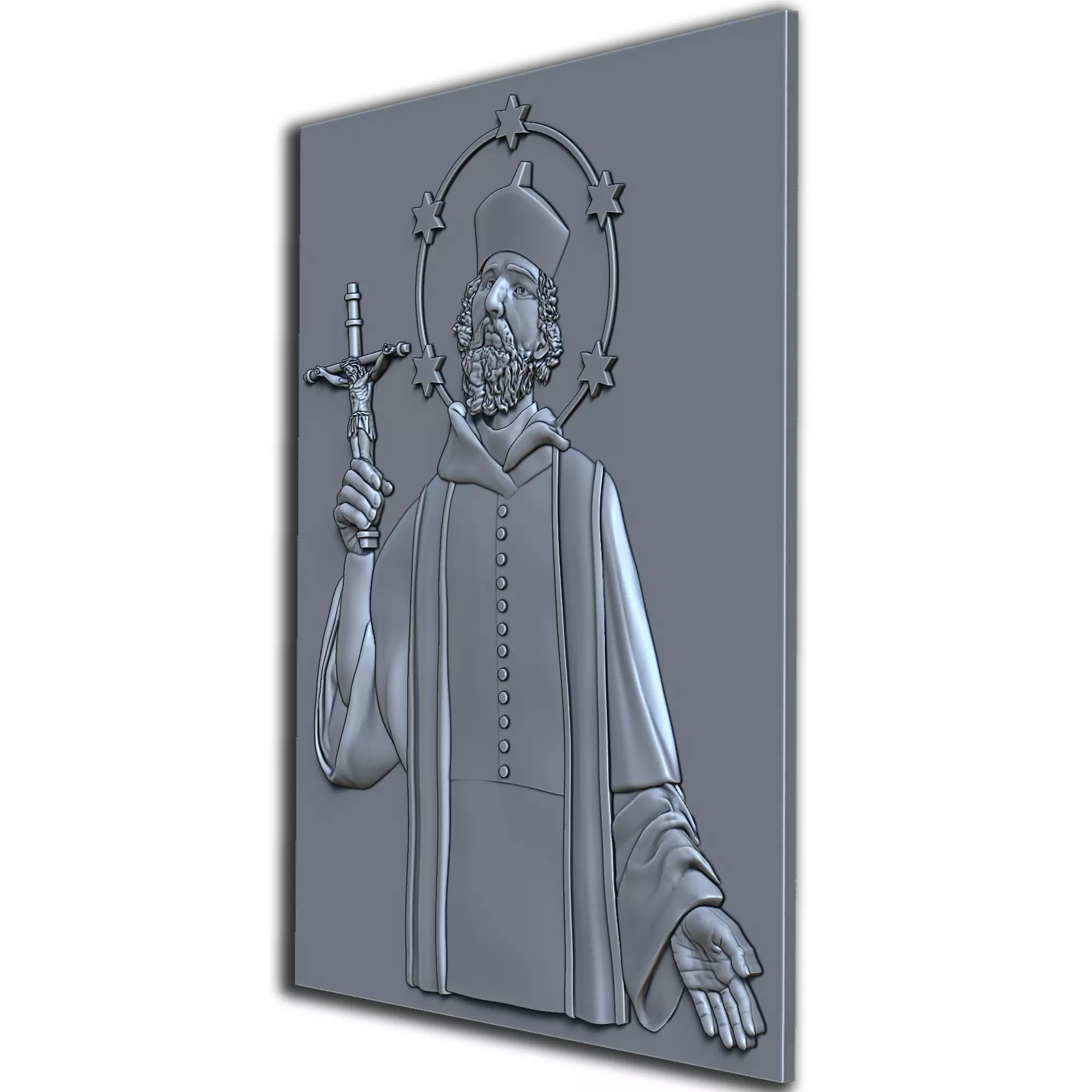 Saint John Nepomucene 3D print model_1