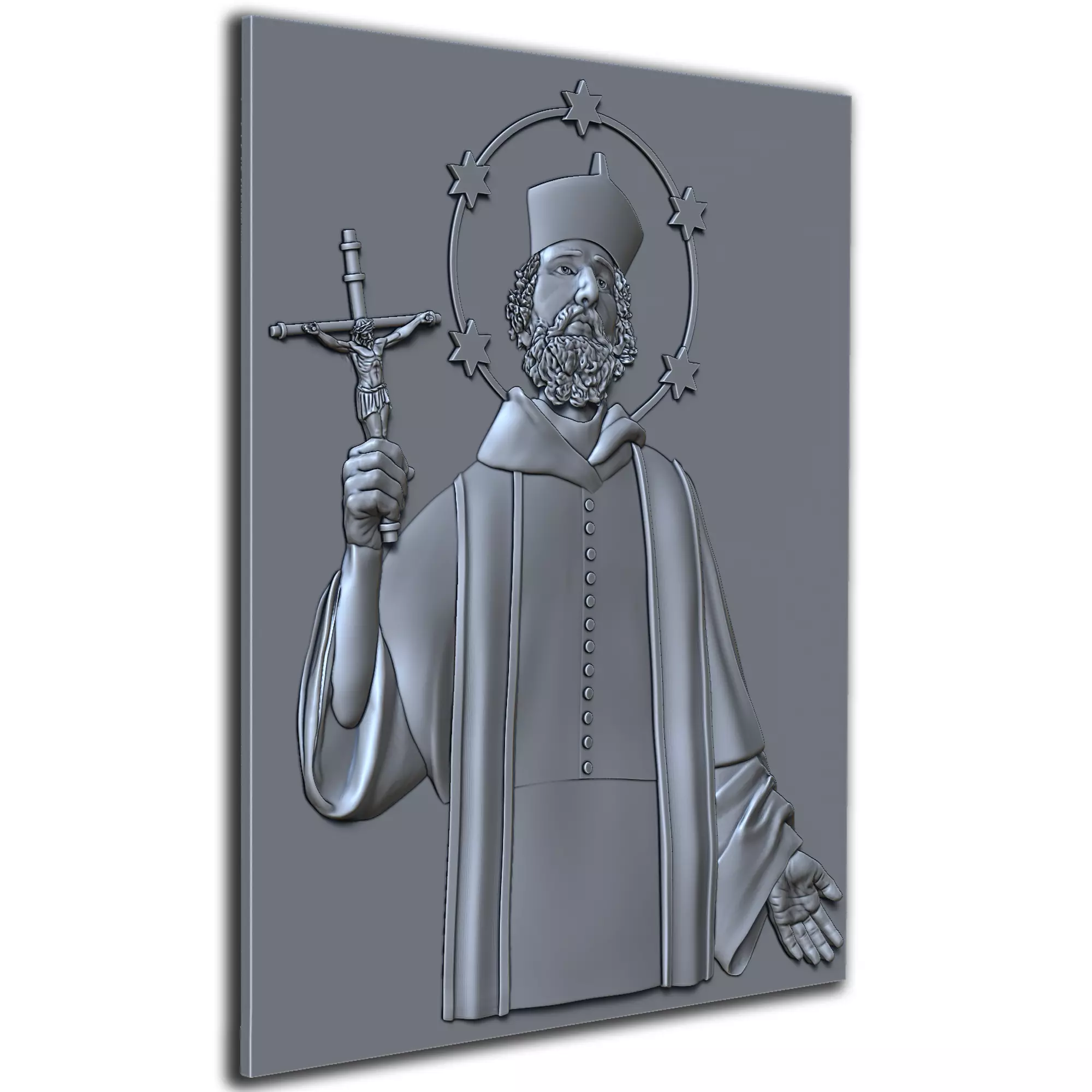 Saint John Nepomucene 3D print model_2